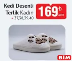 KEDİ DESENLİ TERLİK KADIN fiyat ve kampanya bilgisi